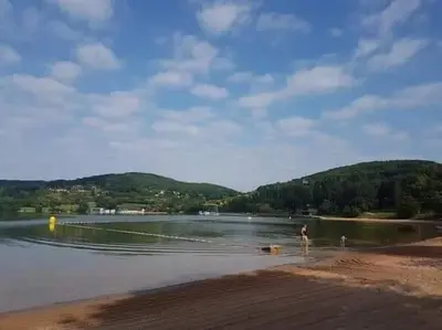 Paysage naturel près de le camping