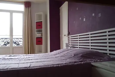 Un ou plusieurs lits dans un hébergement de l'établissement Apt T2 41m2 WIFI 2* 4-6 pers. La BOURBOULE
