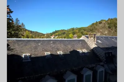 Vue générale sur la montagne ou vue sur la montagne depuis l'appartement