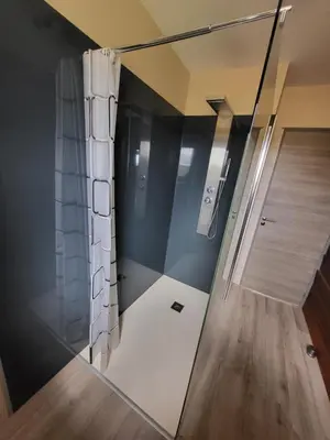 Salle de bains dans l'établissement La maison du cœur