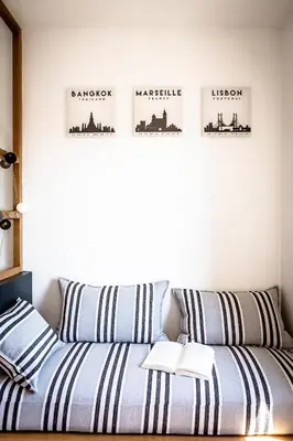 Un ou plusieurs lits dans un hébergement de l'établissement Le Cocon Urbain - 1 Chambre