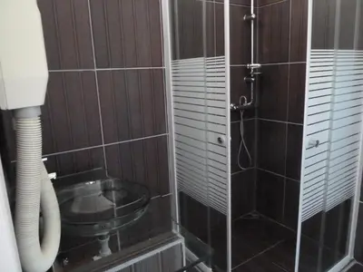 Salle de bains dans l'établissement Chambres d'hôtes Le Saleix