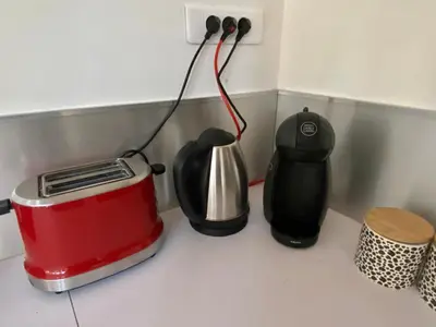 Plateau bouilloire dans l'établissement Superbe LOFT centre-ville - Sauna - parking privé -Clim- 1 à 10personnes