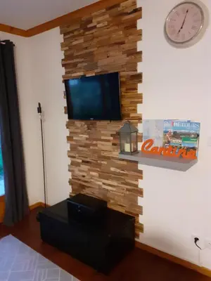 Télévision ou salle de divertissement dans l'établissement Appartement dans residence de tourisme