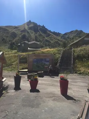Vue générale sur la montagne ou vue sur la montagne depuis l'appartement