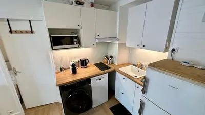 Cuisine ou kitchenette dans l'établissement Residence Montlosier