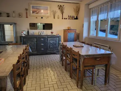 Cuisine ou kitchenette dans l'établissement Au doux refuge