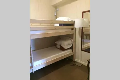 Un ou plusieurs lits dans un hébergement de l'établissement Appartement spacieux 78m2 plein centre, balcon, jusqu’à 6 personnes