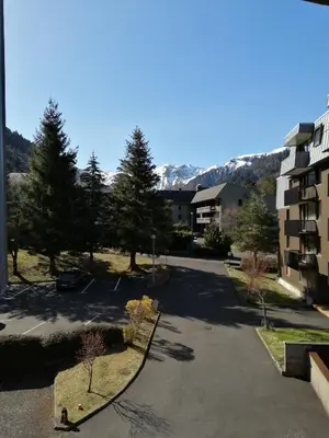 Vue générale sur la montagne ou vue sur la montagne depuis l'appartement