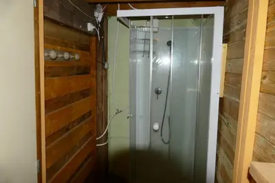 Salle de bains dans l'établissement Chalet met mooi uitzicht