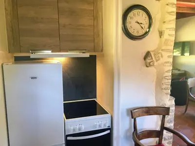 Cuisine ou kitchenette dans l'établissement Chalet Lou Griou
