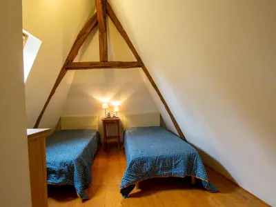 Un ou plusieurs lits dans un hébergement de l'établissement Maison du XIVe siècle avec WiFi et animaux admis près de Sarlat - FR-1-616-152