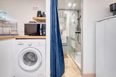 Salle de bains dans l'établissement Les gîtes du Gauliat