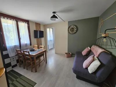 Télévision ou salle de divertissement dans l'établissement Appartement 1-4 personnes, Résidence 