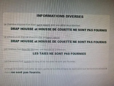 Plan de l'établissement Appartement 1-4 personnes, Résidence 