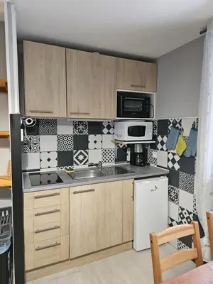 Cuisine ou kitchenette dans l'établissement Appartement 1-4 personnes, Résidence 