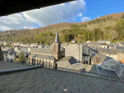 Vue générale sur la montagne ou vue sur la montagne depuis l'appartement