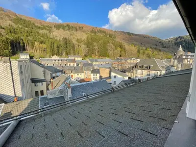 Vue générale sur la montagne ou vue sur la montagne depuis l'appartement