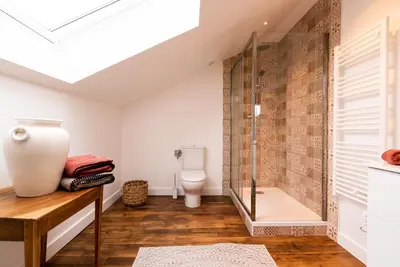 Salle de bains dans l'établissement Edouard & Louise - Chambres d'hôtes