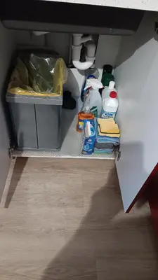 Cuisine ou kitchenette dans l'établissement MAISON OSSATURE BOIS