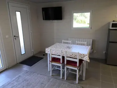 Cuisine ou kitchenette dans l'établissement Studio Bellevue