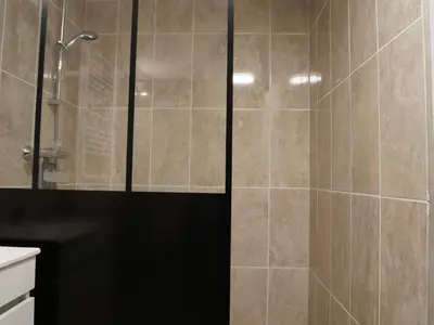 Salle de bains dans l'établissement Studio Bellevue