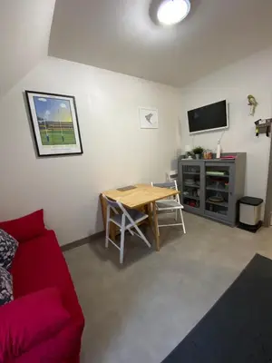Télévision ou salle de divertissement dans l'établissement Les oiseaux T2
