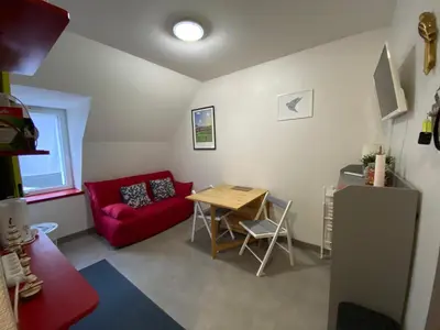 Coin salon dans l'établissement Les oiseaux T2