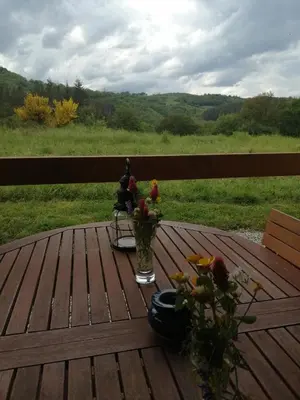 Paysage naturel près de le chalet