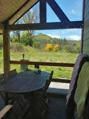 Paysage naturel près de le chalet