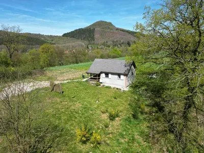 Paysage naturel près de le chalet