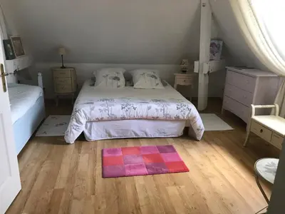 Un ou plusieurs lits dans un hébergement de l'établissement La Maison du Parc