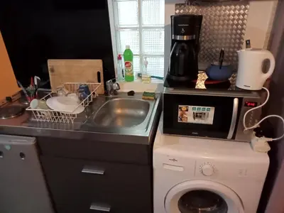 Cuisine ou kitchenette dans l'établissement Milazzo