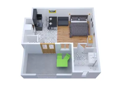 Plan de l'établissement Lumineux appartement,3' de la gare, Terrasse, équipé fibre,bonsejour19