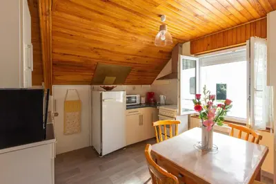 Cuisine ou kitchenette dans l'établissement Le Haut Mont-Dore