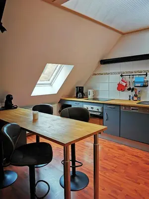 Cuisine ou kitchenette dans l'établissement Mirabeau