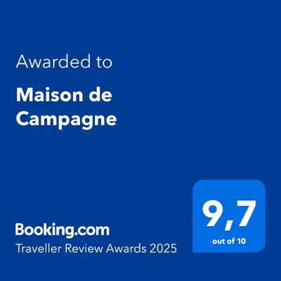 Certificat, récompense, panneau ou autre document affiché dans l'établissement Maison de Campagne