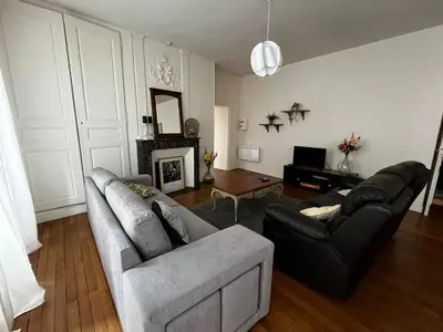 Coin salon dans l'établissement La Villa Louana 3 Appartement 60m2 ,élégance et indépendance cœur de ville