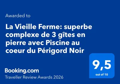 Certificat, récompense, panneau ou autre document affiché dans l'établissement La Vieille Ferme: superbe complexe de 3 gîtes en pierre avec Piscine au coeur du Périgord Noir