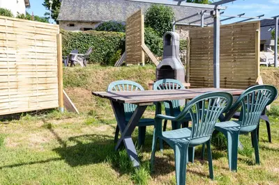 Jardin de l'établissement Gîte Jean Scafer, Piscine chauffée, Wifi, Salle de jeux, Animaux de la ferme