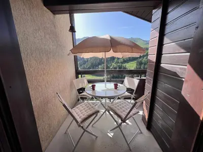 Balcon ou terrasse dans l'établissement les cristallines