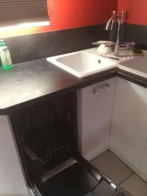 Cuisine ou kitchenette dans l'établissement Le Coin Tranquille au pied du Puy de Dôme