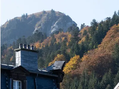 Vue générale sur la montagne ou vue sur la montagne depuis l'appartement