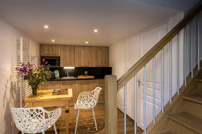 Cuisine ou kitchenette dans l'établissement Chez Mimi - La Petite Tour