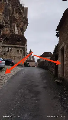 Plan de l'établissement l'Ancienne Ecole de Rocamadour dans le Lot