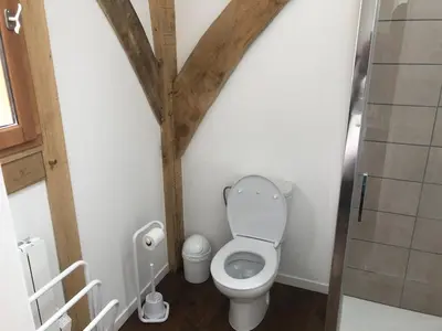 Salle de bains dans l'établissement Le Séchoir