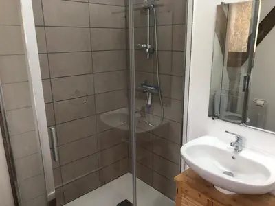Salle de bains dans l'établissement Le Séchoir