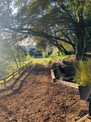 Jardin de l'établissement L'écrin des symes