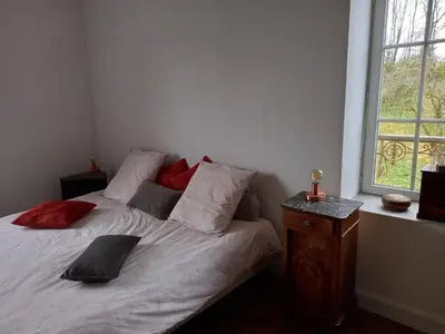 Un ou plusieurs lits dans un hébergement de l'établissement Chambres d'hôtes La Babinerie