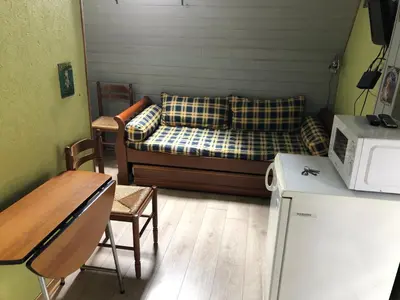 Cuisine ou kitchenette dans l'établissement Le studio d Antan